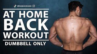 HOME BACK WORKOUT | DUMBBELLS ONLY