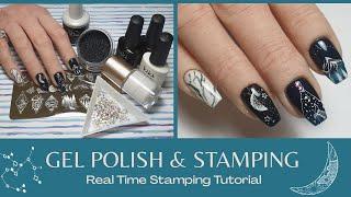 Real Time Nail Stamping Application  Gel Polish Nail Tutorial 