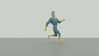 Start RUN Stop Character Animation 3D