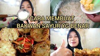 RESEP BAKWAN SAYUR ENAK, RENYAH, GURIH dan Tahan Lama || TIPS dan TRIK menggoreng bakwan sayur