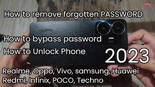 Any REALME forgotten Password remove | How to remove password | how to unlock how to bypass password