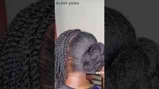 Quick And Easy Hairstyle for 4c natural hair #naturalhair