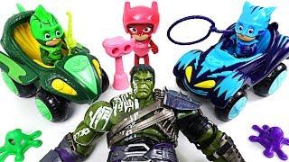 Thor fell to the bad Hulk! sally! PJ Masks Hero Boost Catboy, Owlette, gekko mobile! - DuDuPopTOY