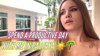 Spend A Productive Day With Me In Pattaya, Thailand | my morning, raining season, cooking,motorbike