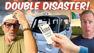 FALLS And FINES! Double DISASTER Ends Italian Camping Trip! 