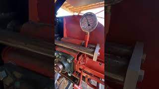 Homemade sawmill hydraulic tensioning setup and function