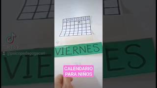 ENSEÑAR A LEER Y CALCULAR ES SUPER FACIL CON ESTA ACTIVIDAD!! CALENDARIO PARA NIÑOS. #enseñanza