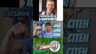 Newcastle vs Man City Combined XI vs @AdamPearson1242  #shorts