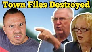 CORRUPT TOWN EMPLOYEES DESTROYED FILES