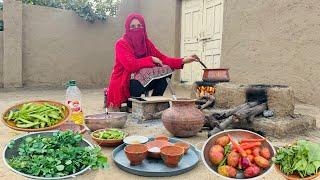 Cooking Mixed vegetables recipe Aaye Haaye kia sabzi banyi sb ungalyian chaty rah gy️sabji recipe