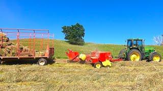 Raking and Baling Dry Hay!