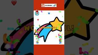 Beautiful Star ⭐️   #heart #games #satisfying #asmr #fyp #Short  #emoji