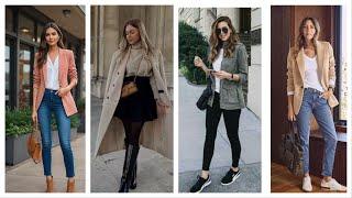 This winter how to wear ladies | Casual winter outfits for women's | office wear casual outfits loa