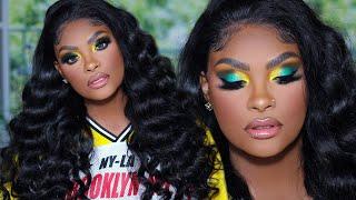 Summer Sunshine | A Easy Yellow & Green Makeup Tutorial | Silent Slay