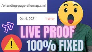 How To Fix E-Landing Page Sitemap Xml Error Solution In Hindi | Google Search Console | WordPress