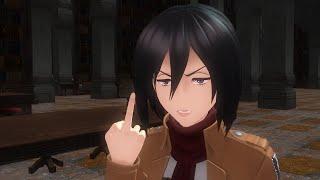 【MMD Aot/Snk】When Mikasa realizes Levi's an Ackerman