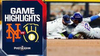 Mets vs. Brewers NLWC Game 3 Highlights (10/3/24) | MLB Highlights