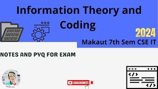 Information Theory and Coding Exam  Notes & PYQ▶️Makaut #makaut #exam #theory #india #jobs