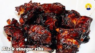 Black vinegar ribs | 镇江排骨