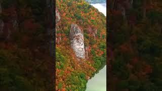 The rock sculpture of Decebalus in Romania is a colossal carving of the last king of Dacia