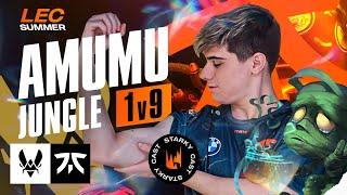 АМУМУ 1 V 9 ВЫИГРЫВАЕТ ИГРУ В LEC | FNATIC VS VITALITY | LEC SUMMER 2023