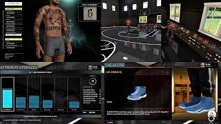 NBA 2K16 PS4 MyCAREER - MyCOURT CUSTOMIZATION, TATTOOS AND MORE! ATTRIBUTE UPGRADE #1