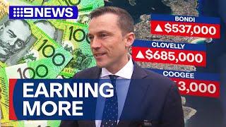 Sydney property owners making more from market value then jobs | 9 News Australia