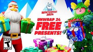 Welcome to Fortnite Winterfest 2024! (FREE PRESENTS)