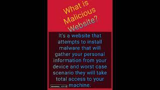 Malicious Website | #education  #phishing #phishing awareness #technology #tech #technical