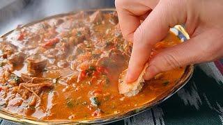 Chashushuli - a delicious dish with Beef in a pan