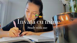 Învață cu mine | study with me | pregătiri pentru teste ️