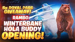 PUBG Mobile WinterBane Buddy Set Lucky Spin Opening 4900 UC  || Rambo