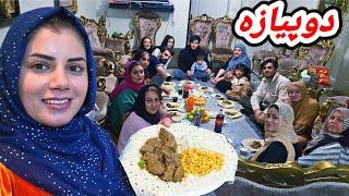 پختن دوپیازه اصیل و خوشمزه افغانی به فامیل ریحانه