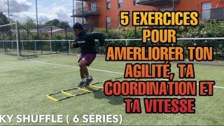 5 EXERCICES D’AGILITÉ POUR JOUEUR DE FOOTBALL, BASKETBALL, TENNIS, ( ENTRAÎNEMENT COMPLET)️