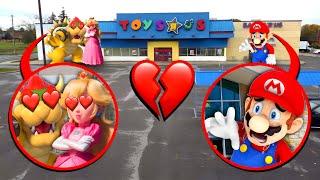 DRONE CATCHES PRINCESS PEACH IN LOVE WITH BOWSER!! *BOWSER SINGS PEACHES IN REAL LIFE*