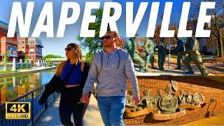 NAPERVILLE ILLINOIS DOWNTOWN 4K WALKING TOUR