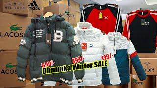 Original Jackets @599/- l Sweater @199/- l Zipper @399/- l Jeans @699/- l Branded Export Surplus