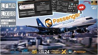  Passenger2 - Menadżer linii lotniczej  Nice (LFMN) - (LXGB) Gibraltar | VATSIM + NEWSKY | MSFS