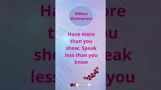 William Shakespeare Quotes || Beautiful Words For Beautiful Life || #shorts #williamshakespeare