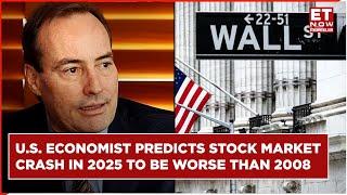 US Economist Harry Dent Predicts Market Crash In 2025 To Be 'Worse Than Financial Crisis Of 2008'