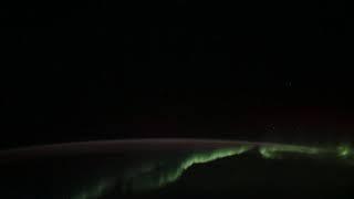 Таймлапс: Полярное сияние из космоса // Timelapse from space: Aurora