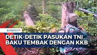 Detik-Detik Pasukan TNI Diserang 4 Anggota KKB dengan Senjata Rakitan