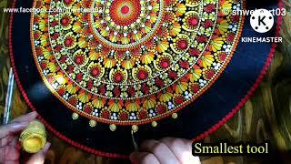 Detailed tutorial of a very beautiful dot mandala by shwetaart03