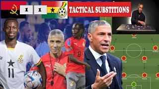 HOW CHRIS HUGHTON TACTICAL CHANGES MADE GHANA SCORE.  DETAILS OF HIS DECISION