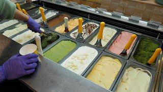 Authentic Italian Dessert!! BEST 3 Making Homemade Fresh Fruit Gelato - Korean Street Food