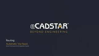 eCADSTAR - Routing Automatic Via Flood | #eCADSTAR #PCBdesign #pcbtools