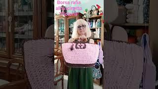 Borsa rafia all'uncinetto Victoria #shorts #crochet #uncinetto #bags #crochetbag #woman #bagcrochet