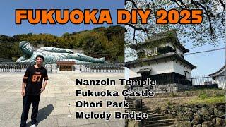 FUKUOKA DIY: Nanzoin Temple, Fukuoka Castle, Ohori Park & Melody Bridge