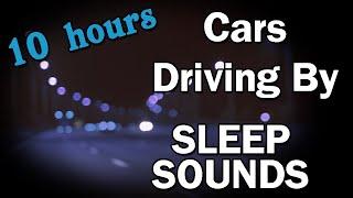 Car Driving by in the Rain - 10 Hours of Sounds for Sleep