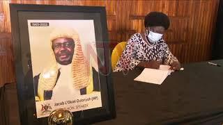 Speaker Rebecca Kadaga eulogizes Jacob Oulanyah